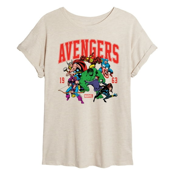 Marvel The Avengers - Collegiate - Women's Oversized Graphic T-Shirt