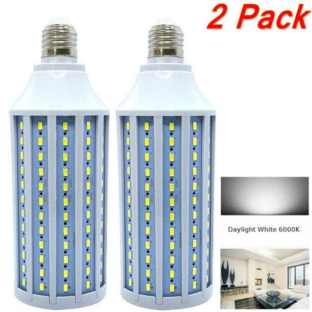 2 Pack 40W (400Watt Equivalent )Corn Cob E26 Base LED High Lumen