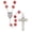 Ruby, variant on Creed J7355 Hand Painted Rosary - Black