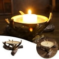 thumbnail image 2 of Clearance Sale! Statue Mural Sculpture Sculpture Candle Stand Polyresin Craft Home Decoration Ornaments Candles Holders Practical Home Decor 6.0" X 6.0" X 2.6", 2 of 7