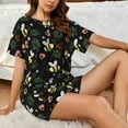 thumbnail image 6 of Bingfone Bees Print Pajamas Sets for Women Soft Short-Sleeved Pjs with Lounge Shorts Two Piece Sleepwear, 6 of 8