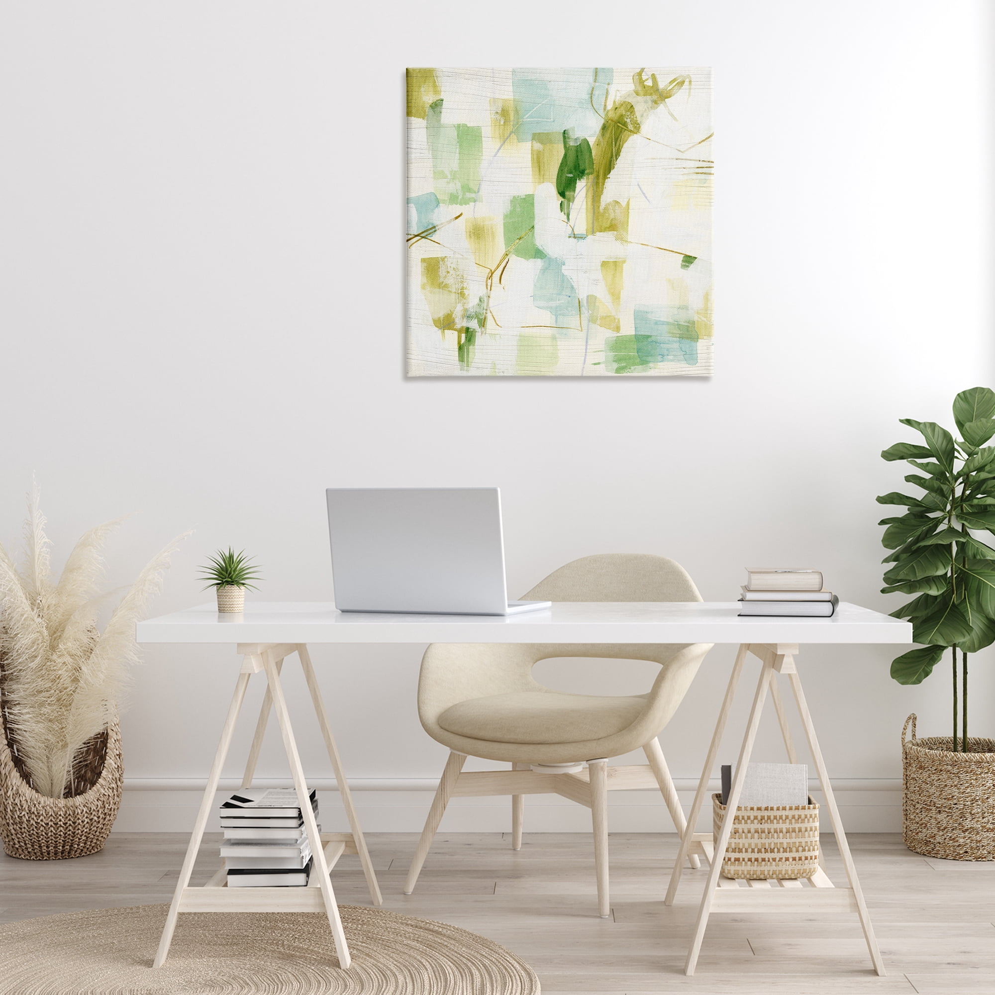 Stupell Industries Chaotic Abstract Expression Abstract Painting Gallery Wrapped Canvas Art Print Wall Art, 30 x 30