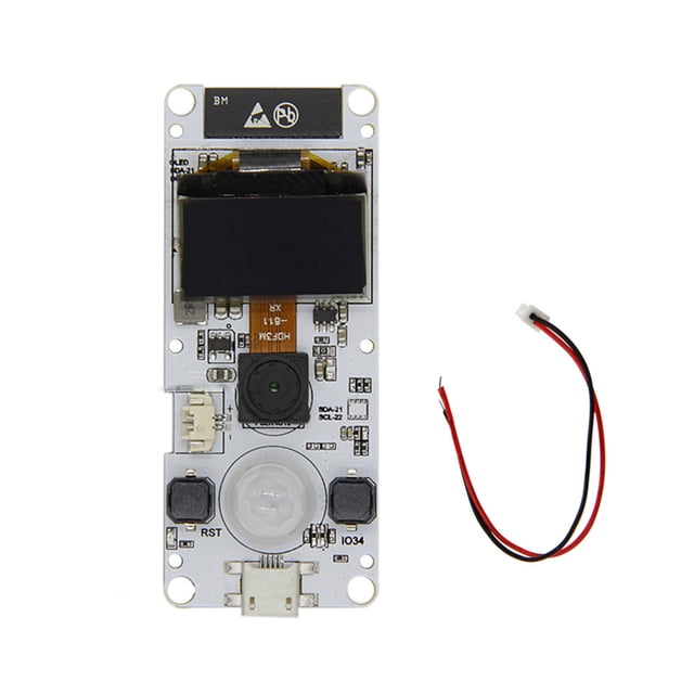 Módulo de cámara ESP32 WROVER PSRAM ESP32-WROVER-B OV2640 Placa de desarrollo OLED de 0,96 pulgadas, Normal AweSitey EL2853-01B
