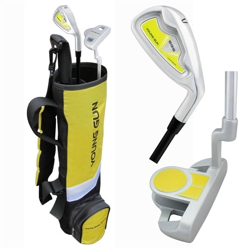Young Gun BIRDIE YELLOW Junior golf club Youth Set & bag for kids Ages 3-5 RH
