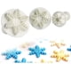 thumbnail image 4 of Cortador de galletas de copo de nieve para fondant navideño, decoración de pasteles, herramientas de moldeo de émbolo para manualidades de azúcar, juego de 6, blanco, 4 of 5