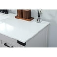 thumbnail image 4 of Elegant Decor Grant 42" Aluminum MDF Single Bathroom Vanity in Gray, 4 of 8