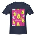 thumbnail image 4 of Bingfone Pink Green Avocado Men'S Loose Fit Short-Sleeve Pocket T-Shirt, 4 of 7