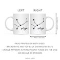 thumbnail image 5 of Koyal Wholesale Zodiac Sign Ceramic Coffee Mug, Virgo Star Constellation, Minimalistic Black, 5 of 5