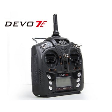 HobbyFlip Walkera Devention Devo 7E Radio Transmitter Devo 7E Transmitter Compatible with Walkera Genius Cp