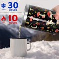 thumbnail image 6 of 30 oz Tumbler with Handle and Flip Straw Lid Leak Proof Woodland Floral Butterfly Moon Star Stainless Steel Vacuum Insulated Travel Coffee Mug,Mushroom Gifts for Women Men,Boho Mushroom, 6 of 6