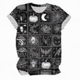 thumbnail image 4 of Godom Halloween Shirts for Women Funny Graphic Tee Shirts Pumpkin Short Sleeve Top, 4 of 4