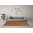 thumbnail image 3 of Ahgly Company Indoor Round Oriental Orange Industrial Area Rugs, 6' Round, 3 of 4