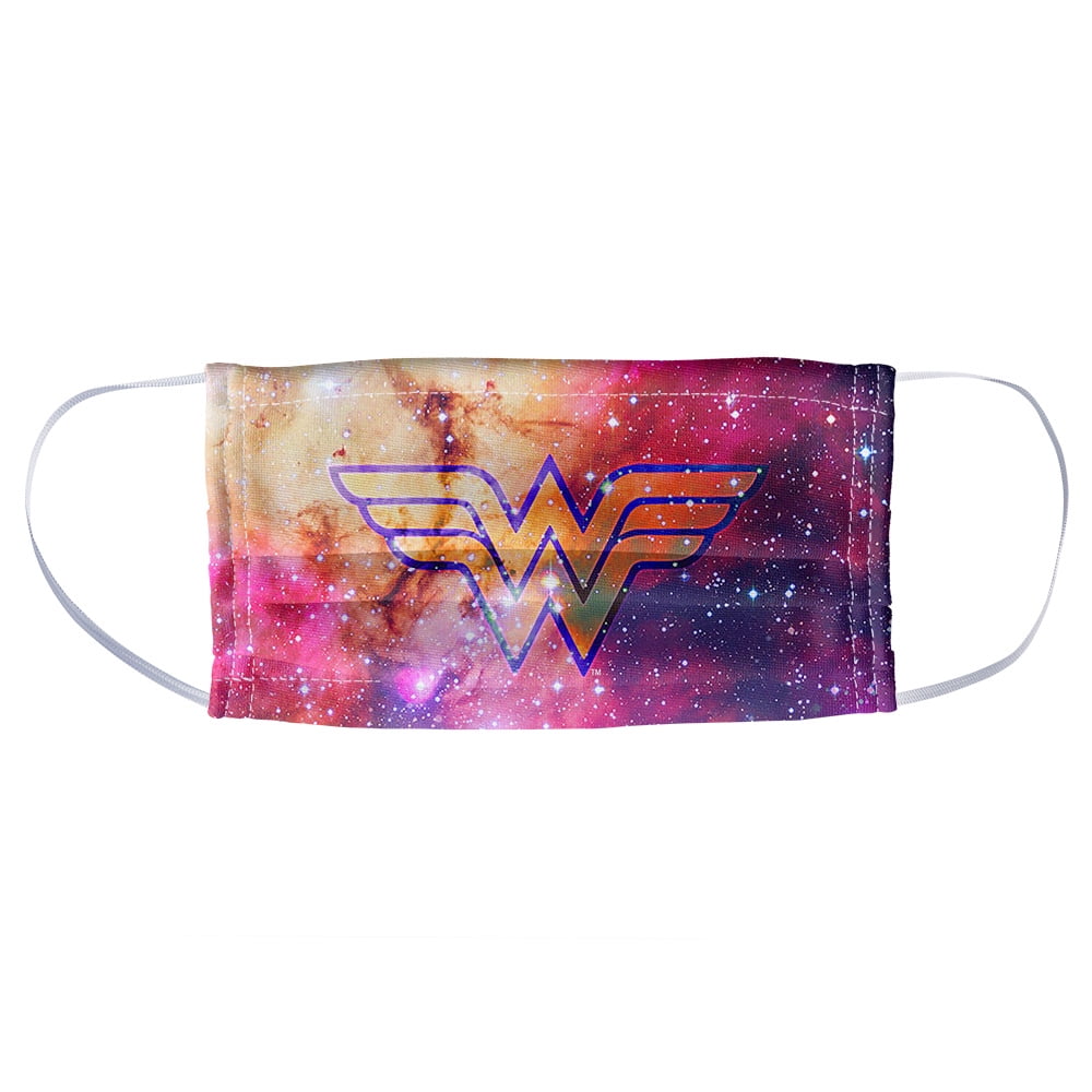 Wonder Woman Galaxy Logo 1-Ply Reusable Face Mask Covering, Unisex