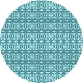thumbnail image 1 of Ahgly Company Indoor Round Patterned Tron Blue Area Rugs, 8' Round, 1 of 6