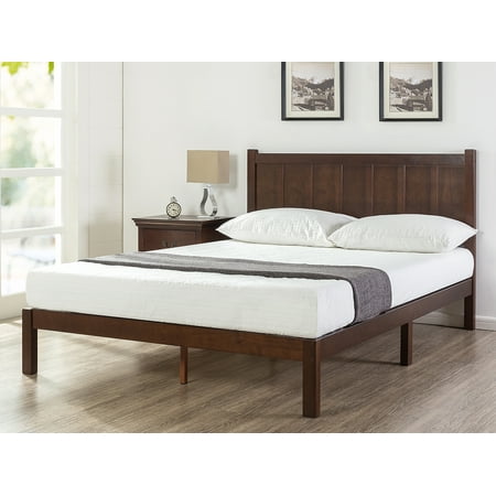 zinus adrian headboard multiple platform sizes rustic bed wood dialog displays option button additional opens zoom