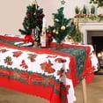 thumbnail image 5 of Christmas Tablecloth Rectangle for Holiday Party: Waterproof Fabric Kitchen Dining Table Cover - B, 5 of 5