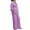 Purple, variant on XINXIAOO Women Summer 2 Piece Outfits Long Sleeve Top Wide Leg Pants Jumpsuits Matching Beach Sets Sleep Wear for Women Lounging Pajamas for Women Womens Extra Small Pajamas Long Sleeve Pajama Set for