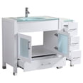 thumbnail image 2 of 48 White Vanity Set - One 36 Sink Base, One 12 Drawer Base (LV3-C3-48-W), 2 of 4