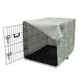 thumbnail image 3 of Floral Dog Crate Cover, Close up View of Burgeoning Flowers and Leaves on Branches, Easy to Use Pet Kennel Cover Small Dogs Puppies Kittens, 7 Sizes, Pale Blue Pastel Green, by Ambesonne, 3 of 6