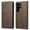 Brown, variant on Wallet Case for Xiaomi Redmi Note 14 4G Flip Phone Case with Card Slots, Cash Pocket, Kickstand, Magnetic Closure & Wrist Strap, TPU Soft Shell Cover Red