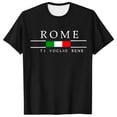 thumbnail image 3 of XIAOCHA Mens Rome Graphic Tee Short Sleeve Crew Neck Top Soft Casual Travel Shirt, 3 of 5
