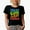 Black, variant on Trust God and Chill, Quote on Trusting God & Resting, Groovy Retro Wavy Text Merch Gift, Black T-Shirt, Small