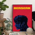 thumbnail image 3 of Póster de Anime B-Berserk-Guts, pintura de arte de pared, cuadro sobre lienzo, decoración del hogar, póster para sala de estar, sin marco, 3 of 5