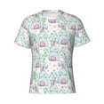 thumbnail image 4 of Vsdgher Rabbit Back View Print Men's Dry Fit Mesh Athletic Shirts Moisture Wicking Tennis T-Shirt Tops, 4 of 9
