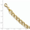 thumbnail image 2 of 10k Yellow Gold Triple Link Flat Curb Bracelet, 2 of 2