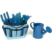 Ensemble d'outils de jardinage pour enfants Taylor Toy - Jouets de jardinage pour enfants - Jouets d'extérieur avec sac (Bleu)