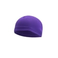 thumbnail image 1 of Qarigey Skull Caps Ciclismo Running Hat Parasol Cómodo Gran textura Verano Transpirable Poliéster Casco Liner YM-08purple Type3 NO3, 1 of 6