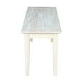 thumbnail image 2 of International Concepts BE-39 Shaker Style Bench, Unfinished, 2 of 4