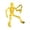 Yellow, variant on SHULIN Skeleton Movable Model, Fully Poseable Action Figure with Weapons, 3D Assembly Kit for Display, 8 Styles