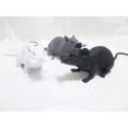 thumbnail image 2 of YSTINNG Super Large Artificial Rats Halloween PVC Fake Rat Suit Novelty Simulation Mouse Model Terrible Prank Props for Party Funs Garden Lawn Decorations Micro Landscape Accessories (Grey), 2 of 7