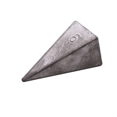 thumbnail image 5 of Colgante de plomo en forma de pirámide, colgante de triángulo, colgante de plomo de cuatro esquinas, suministros de pesca con anillo, posicionamiento submarino, pesca en el mar, 5 of 5