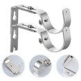 thumbnail image 3 of 2 Pcs Supports de Tringle à Rideau Durables pour Maison, 3 of 8