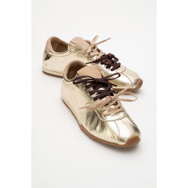 Crea - Tenis de piel oro dorado 22 CM