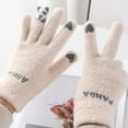 thumbnail image 1 of PEONAVET Polyester Gloves Rufa Pandas Cute Fleece-Lined Thick Gloves Unisex Winter Warm Gloves Student Cycling Windproof and Cold-Resistance Touchscreen Gloves, 1 of 6