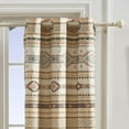 thumbnail image 7 of Barefoot Bungalow Phoenix Southwestern Boho Grommet-Top Curtain Panels, Set of 2, Tan, 7 of 7