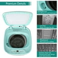 thumbnail image 4 of Costway 8lbs Portable Fully Automatic Washing Machine W/ Drain Pump Green, 4 of 10