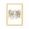 thumbnail image 1 of Cuadro de madera decorativa Unbranded Corredor sketch paisaje A4, 1 of 3