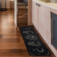 thumbnail image 5 of Gothic Boho Kitchen Mats for Floor, Moon Phase Goth Kitchen Rugs Set of 2 Carpet Area Rug, Boho Witch Witchy Halloween Kitchen Decor and Accessories Stuff, 17x30 and 17x47 Inch, Gold Black, 5 of 6