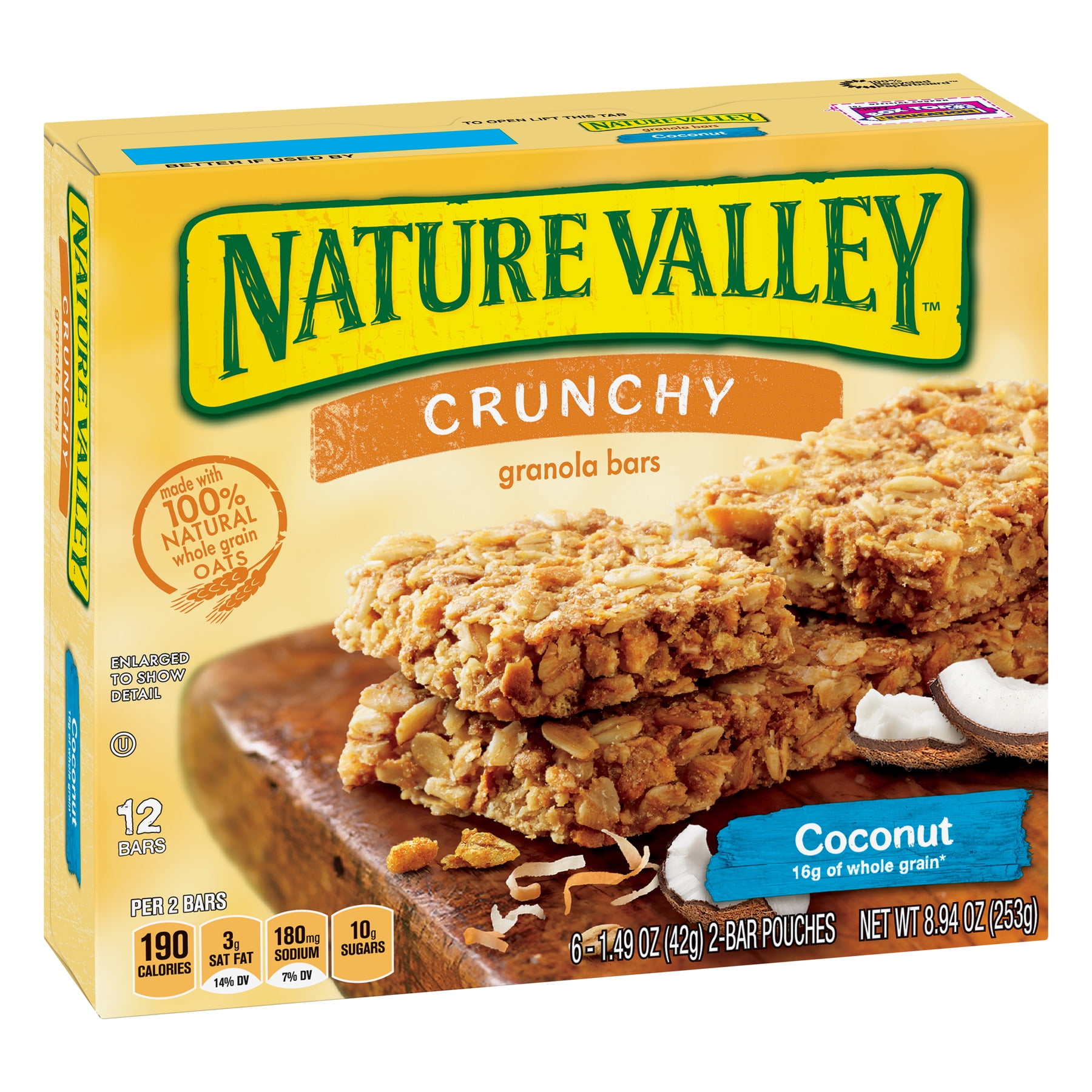 Nature Valley Coconut Crunchy Granola Bars 12 Bars, 8.94 oz