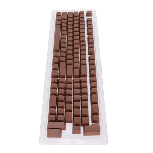 Teclas de teclado 114 teclas PBT OEM Altura Dos colores Inyección Transmisión de luz Teclado mecánico Teclas pequeñas Marrón oscuro