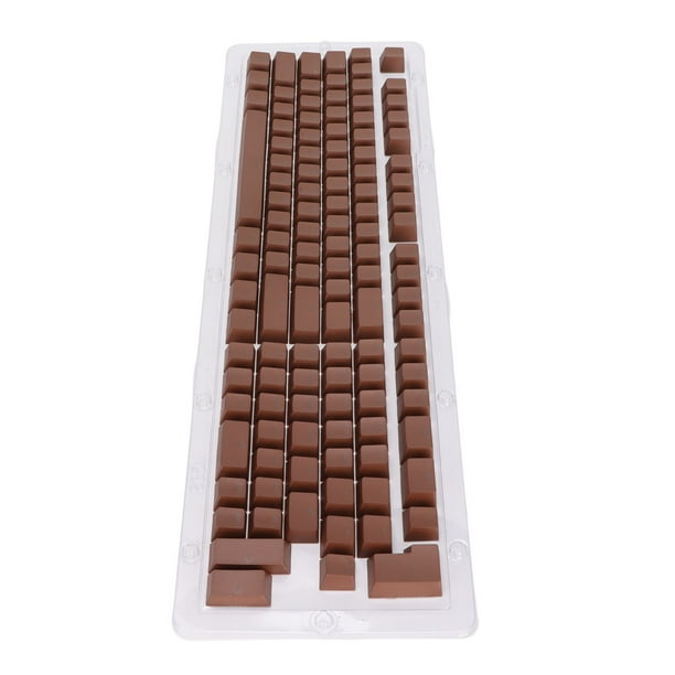 Teclas de teclado 114 teclas PBT OEM Altura Dos colores Inyección Transmisión de luz Teclado mecánico Teclas pequeñas Marrón oscuro