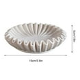 thumbnail image 3 of PEIBang Decorative Bowl Home Decor,Resin Scalloped Ruffle Bowl,Modern Handicraft Key Bowl for Entryway Table, 3 of 4