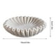 thumbnail image 3 of Cuenco decorativo blanco con volantes para mesa de centro, estantería y consola | Diseño floral de resina tallado a mano | Centro de mesa y organizador de almacenamiento para decoración del hogar, 3 of 4