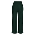 thumbnail image 2 of Patlollav Womens Casual Wide Leg Pants High Waisted Button Down Straight Long Trousers Palazzo Pants, 2 of 6