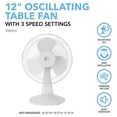 thumbnail image 2 of Perfect Aire 18 in. H X 12 in. D 3 speed Oscillating Table Fan, 2 of 5