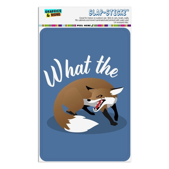 Brown Fox What The Pun Funny Home Business Office Sign